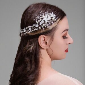 Pearl  Crystal Wedding Headband  Pearl Bridal Headband  Pearl Bridal Hair Gift